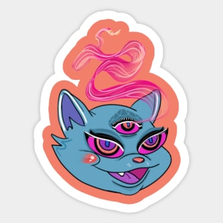 Cosmic Cat Sticker